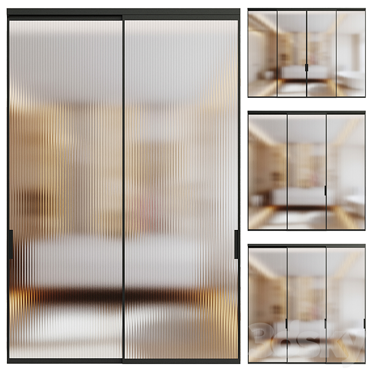 Professional Manufacturer's Modern Fire-resistant Aluminum Slim Profile Glass Slide Swing Door for Bathroom Living Room Bedroom