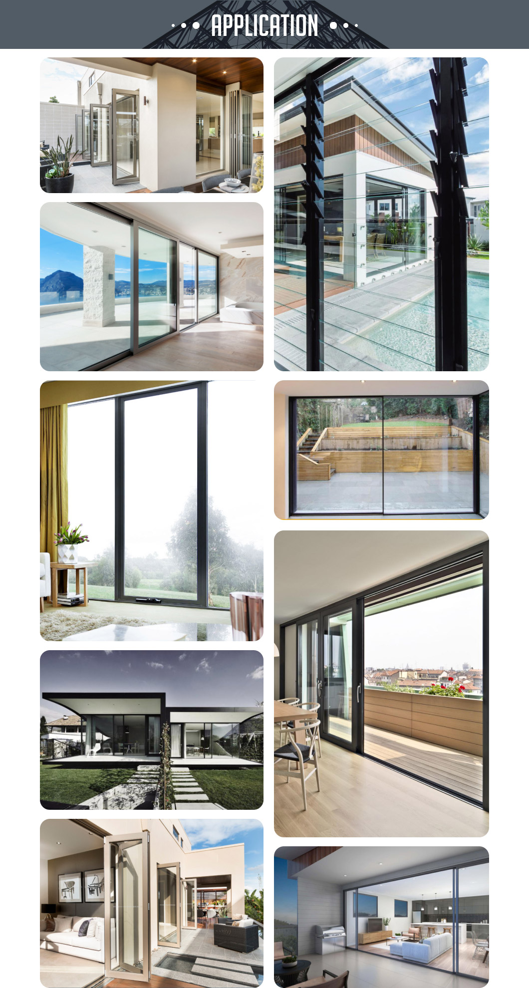 Hurricane Proof NFRC NOA AS2047 Standard Powder Coating Thermal Break Aluminium Sliding Door
