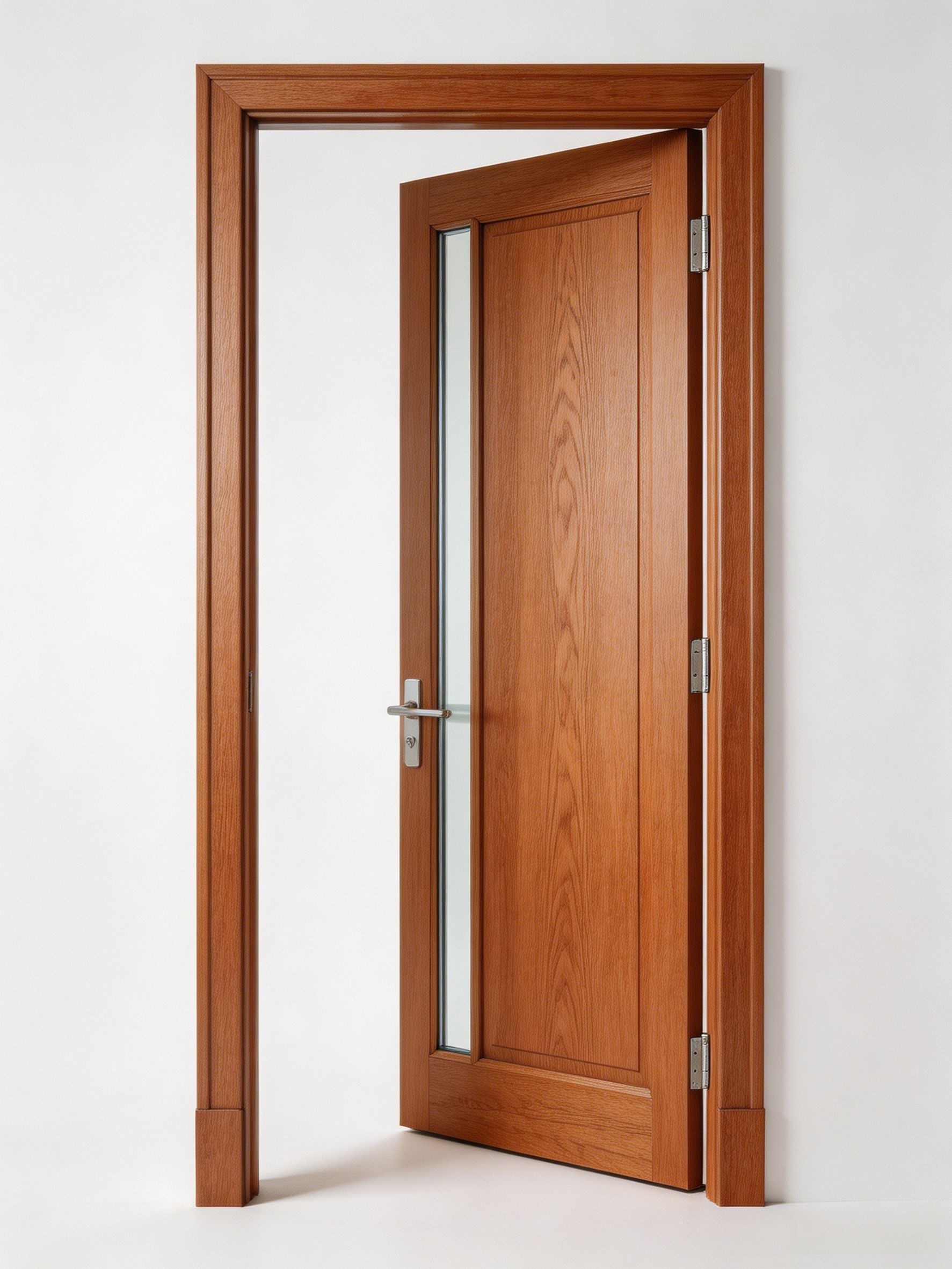 KT86 Wood Clad Aluminum Door System Door Red Oak Wood Energy Efficient Double Glazing Security Door Factory Direct Wholesale