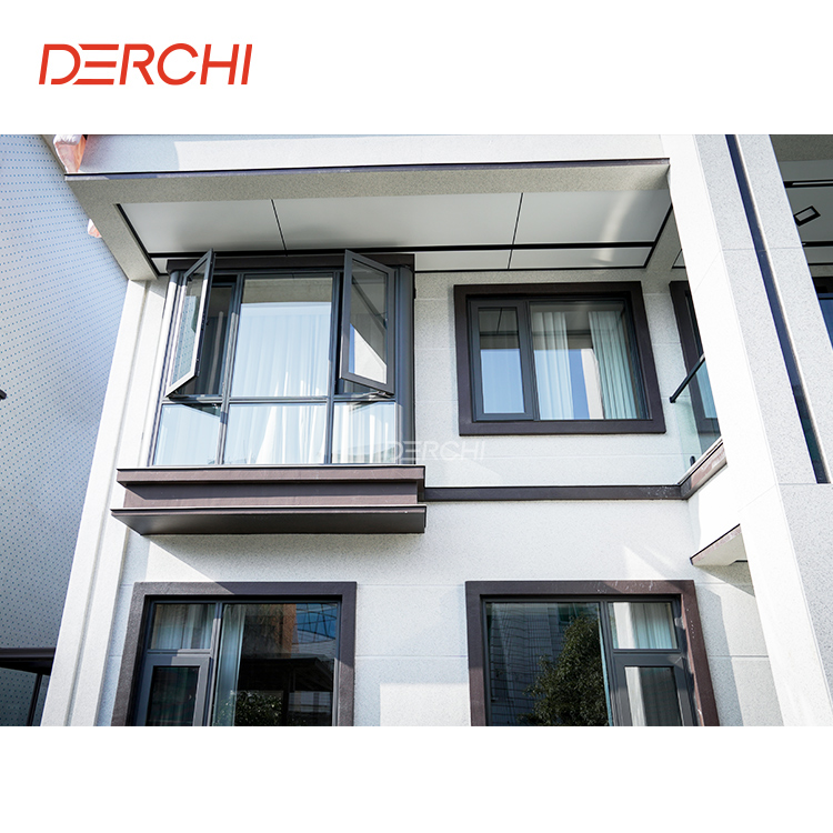 Residential Project Aluminum windows Doors Thermal Break Low E Glass Aluminium Casement Window