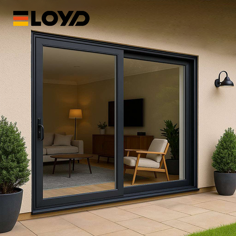 Eloyd Custom Modern Aluminum Glass Sliding Doors with Waterproof Hurricane Impact Lift Slide for Villa Garden 5-Year Warranty