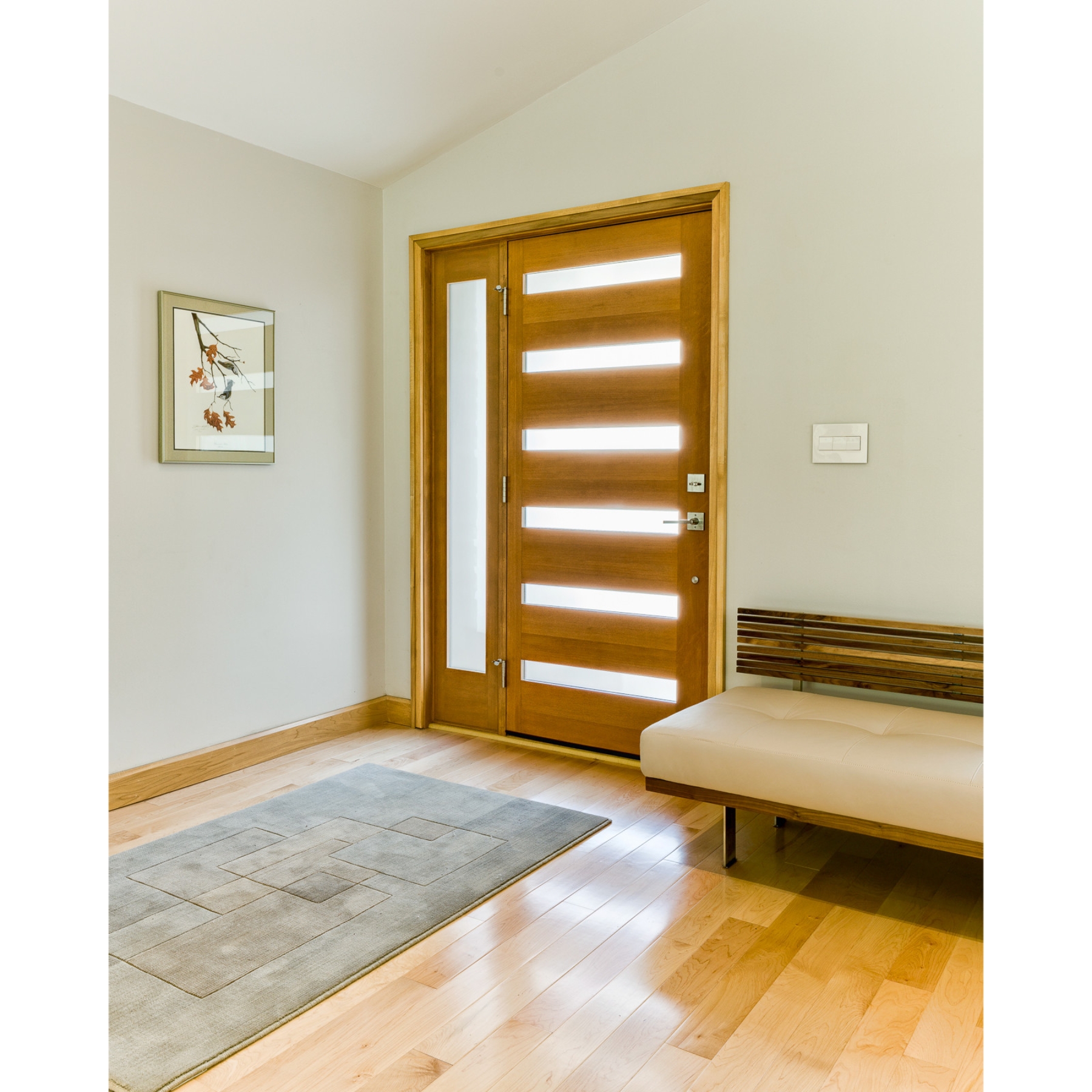 CBMmart Affordable Aluminum Wood Look Front Doors Main Entrance Door Design Casement Door