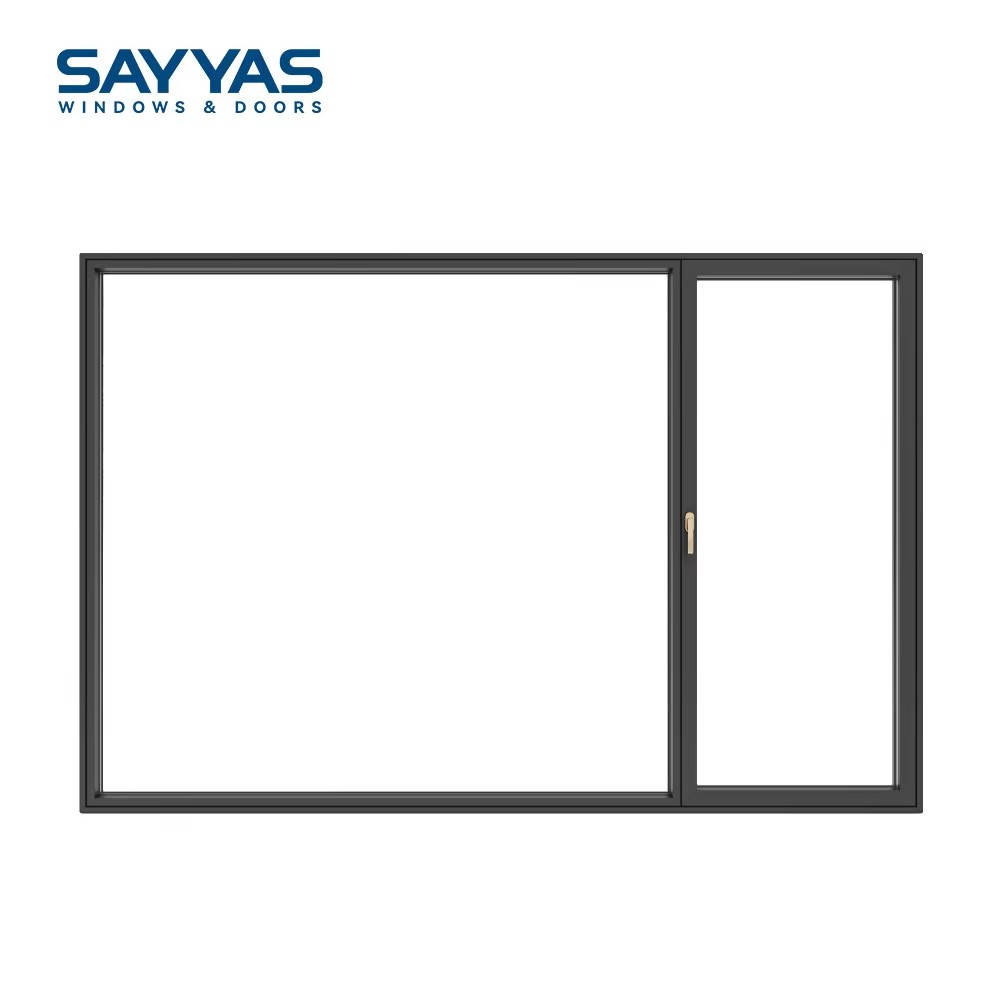 Residential Replacing Modern Aluminum Clad UPVC Glass Windows with 5G Technology Only Opening Sashes for Kitchen &amp; Bathroom