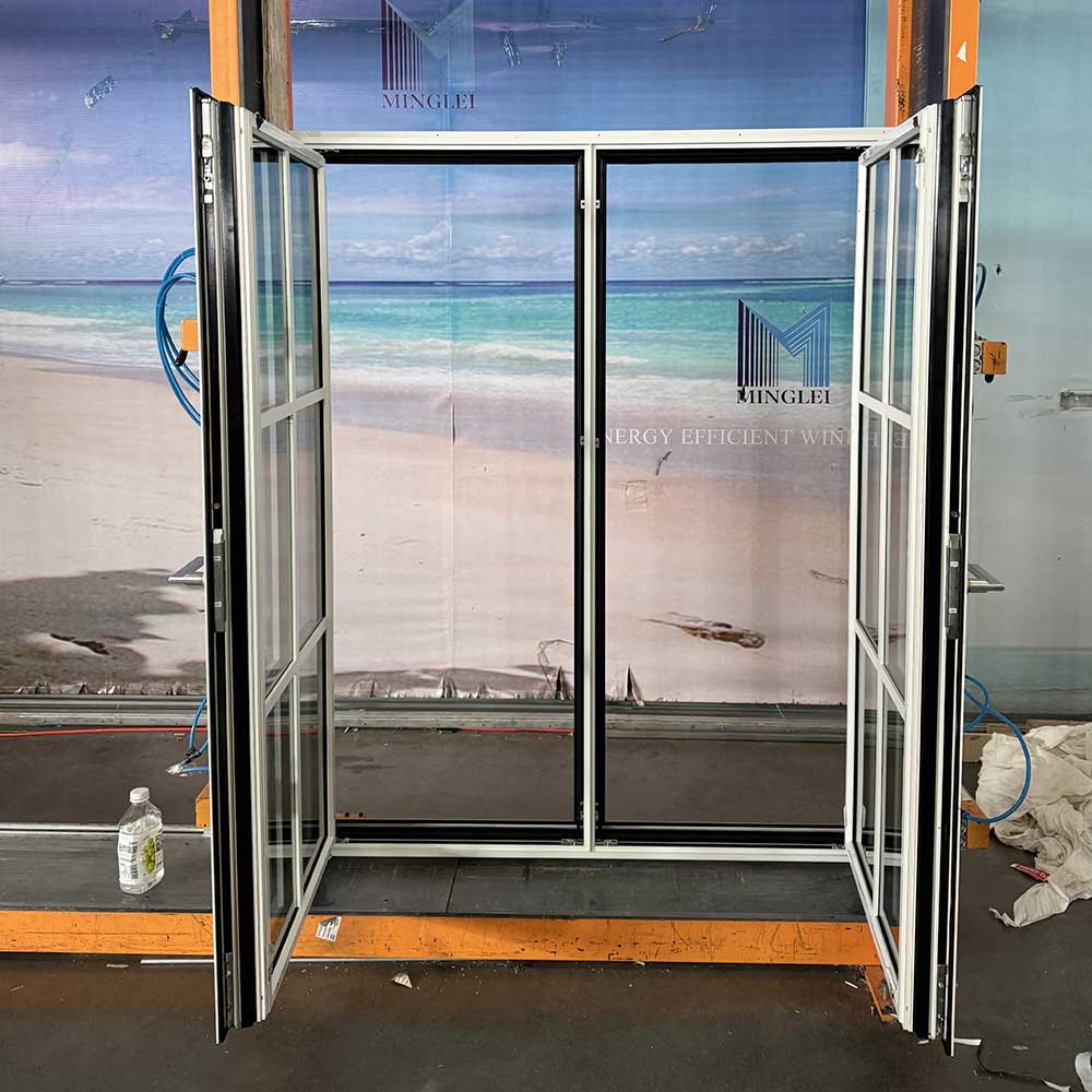 High Heat Insulation Energy Saving Black Aluminum Window Thin Profile Aluminium Windows and Doors Casement Windows for USA