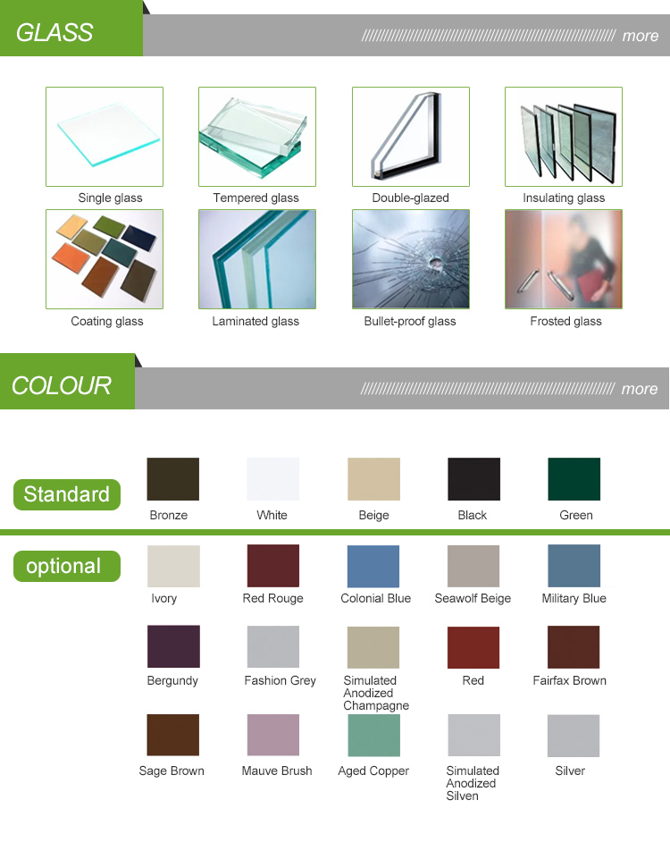 Topbright Modern Entry Custom Thermal Break Insulated Energy Efficient Soundproof Double Glazed Aluminum Casement Window