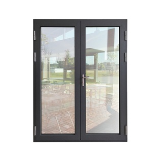 Custom Modern Aluminum Glass Exterior French Doors