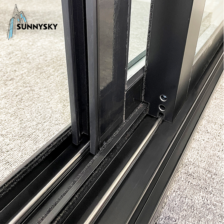 Sunnysky Large Modern Glass Thermal Break Aluminum Awning Window for Internal Outdoor Use Swing Aluminum Alloy for Residential