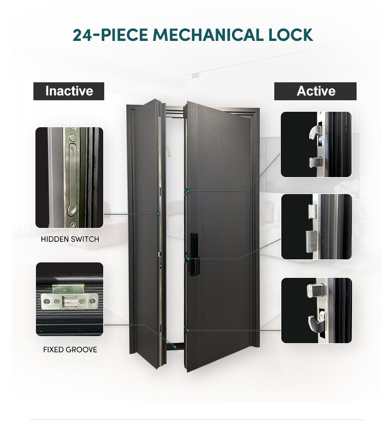 ZEKIN Modern American Design House Heat Insulation Fire Prevention Luxury Entrance Pivot Door House Front Entry Doors