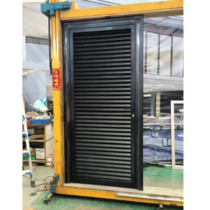 Powder Coated Exterior Aluminum Louver Shutter Doors