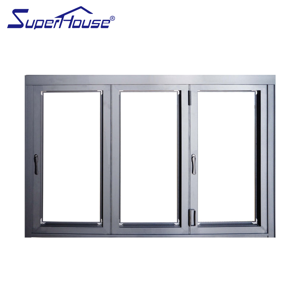 Superhouse House Windows Design Aluminium Bi Fold Window Fold up Glass Windows for Sale New Graphic Design Stainless Steel