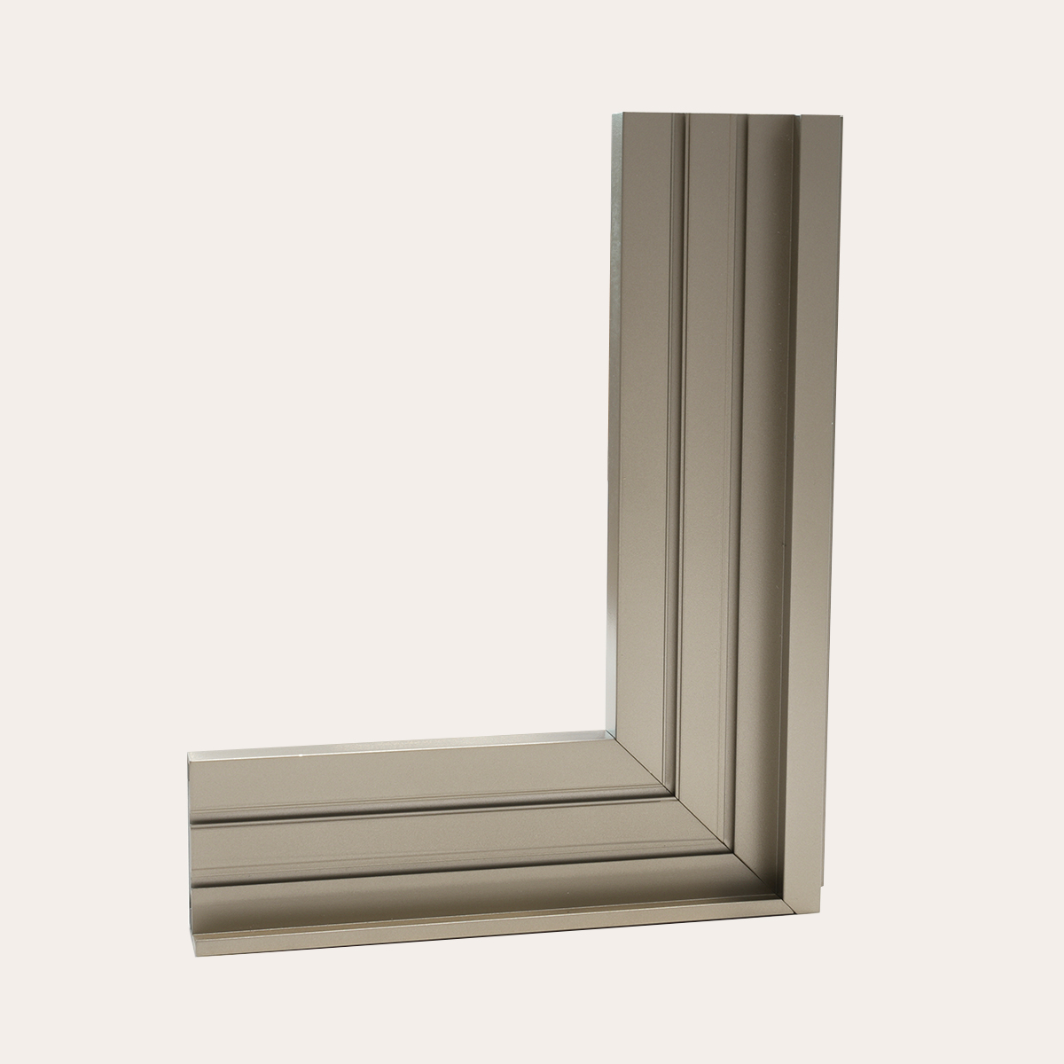 Made In Ltaly No Built-in Handle Top Quality Aluminum Frame Window For Wardrobes With 4 Mm Tempered Glass