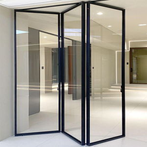 Lukliving Hot Sale Aluminum Crystal Folding Doors