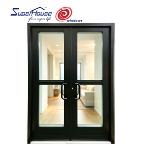 Superhouse Commercial Entry Door Double Glass French Entry Door