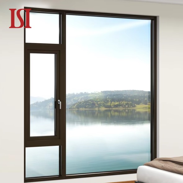 Top Brand Tengying Dresdner Card 2 Modern Design 2 Thermal Break Casement Aluminum Windows with Double Glass House Window