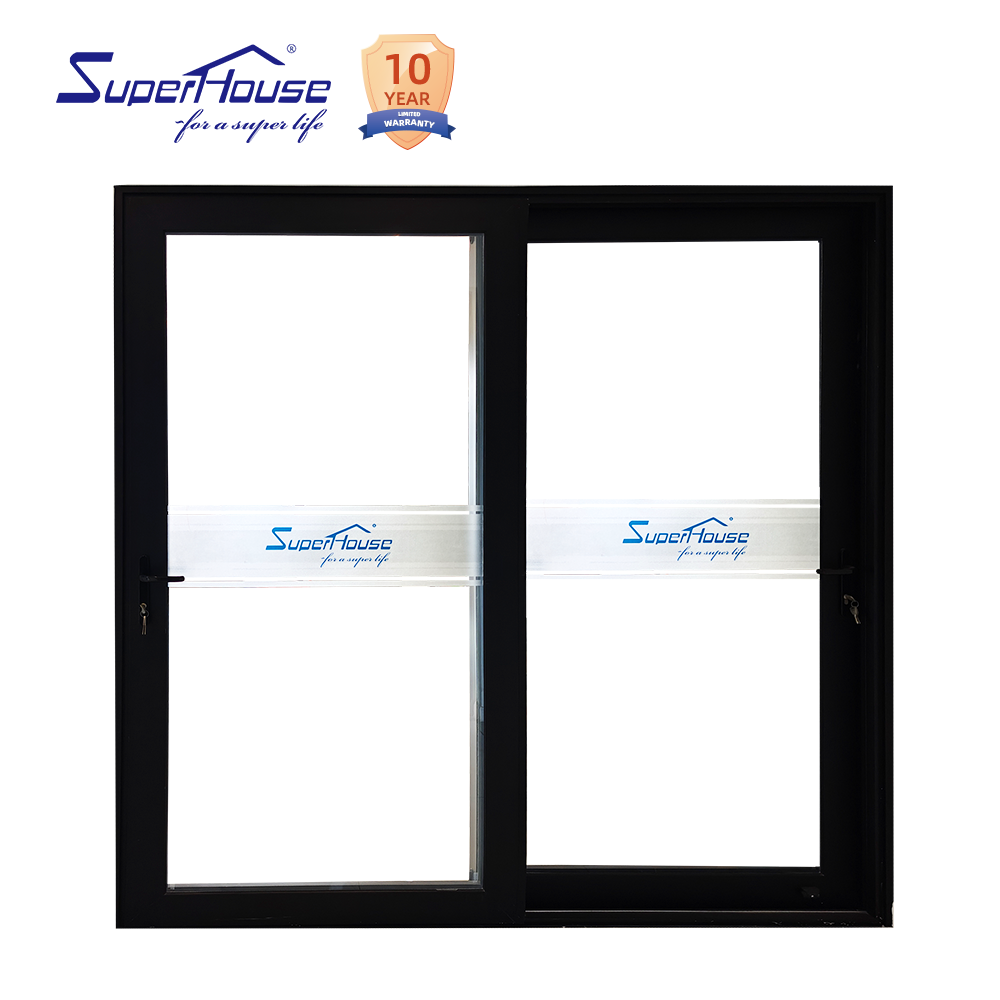 Superhouse for Villa Patio Doors Double Glazed Hurricane Impact Resistant Waterproof Modern Aluminium Sliding Doors