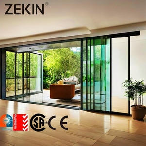 Customized Slim Aluminum Glass Sliding Partition Doors