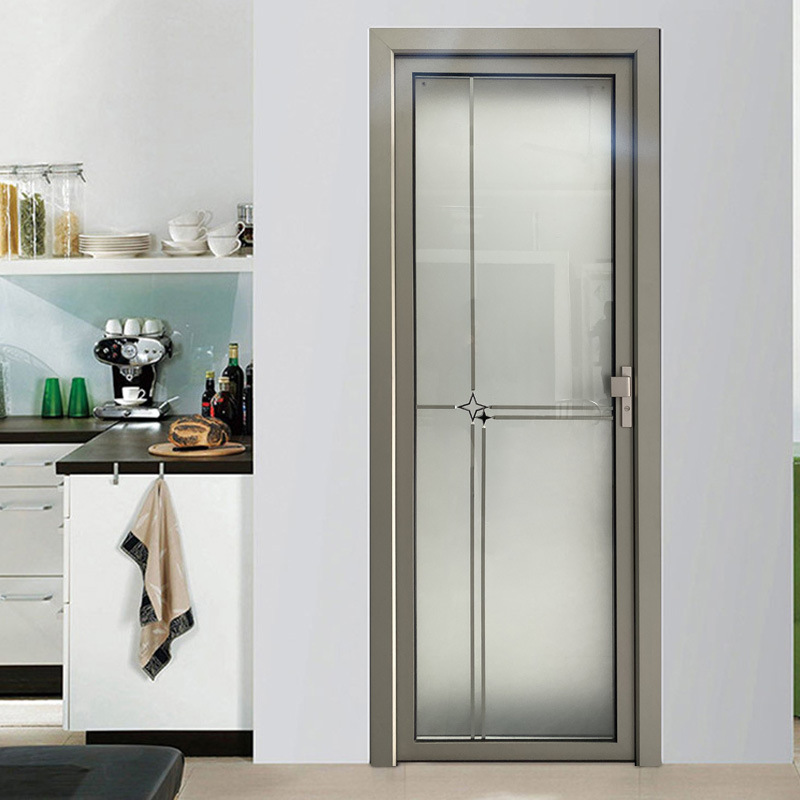 Aluminum Alloy Bathroom Glass Door Sliding Shower Room Door for Wet Room