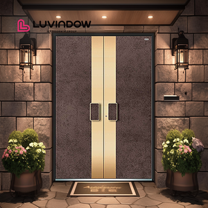 Luxury Aluminum Fireproof Hurricane Front Entry Doors