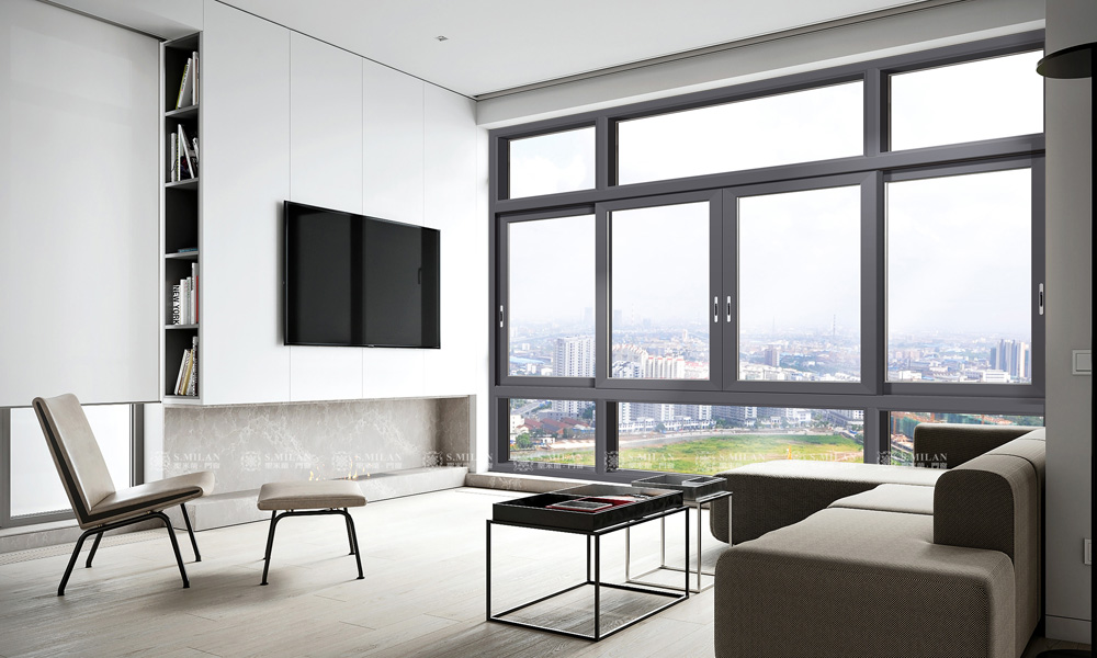 Thermal break aluminium windows structure