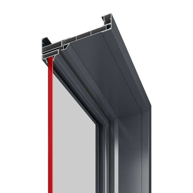 New Design Minimalist Ultra Narrow Slim Aluminum Frame Bathroom Kitchen Back Door Aluminum Alloy Casement Door