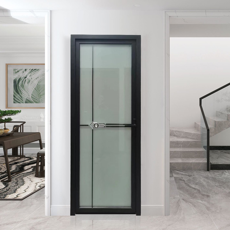Aluminum Alloy Bathroom Glass Door Sliding Shower Room Door for Wet Room