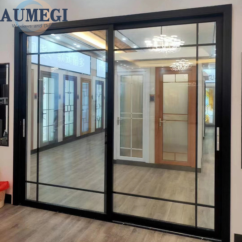 Aumegi Best Price Alu Sliding Doors Suit For Glass Slide Doors Chinese Sliding Door