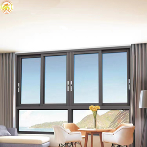 Customize Aluminum Impact Window Soundproof Double Glass Sliding Window