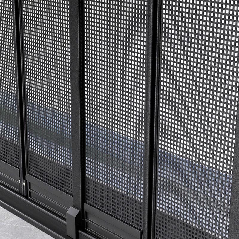Factory Insect Net Aluminum Screen Window Horizontal Slide Folding Aluminum Retractable Screen Door
