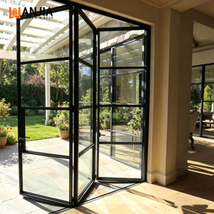 Soft Close Interior Aluminum Glass Bifold Door